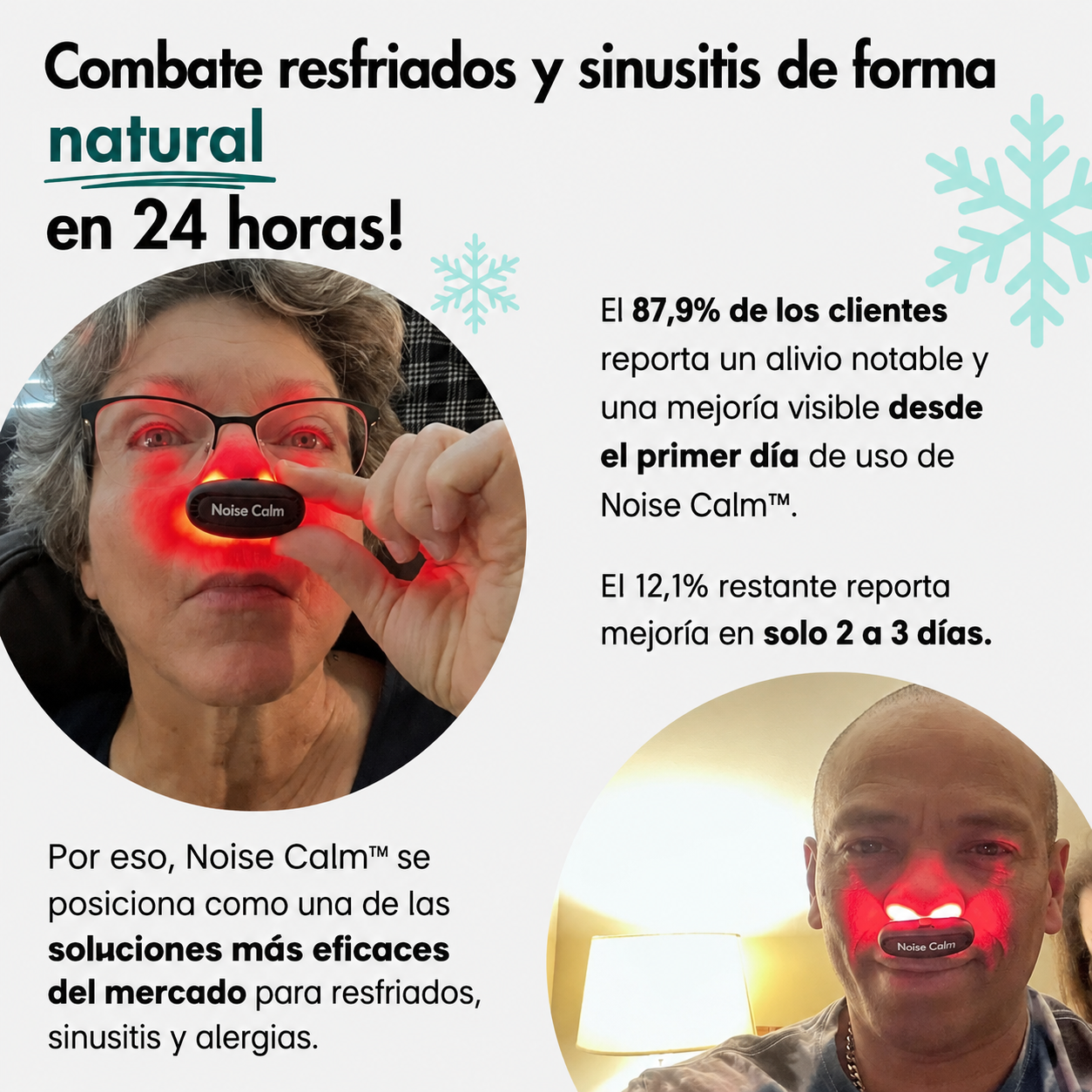 Noise Calm™ Alivio Nasal con Luz Roja