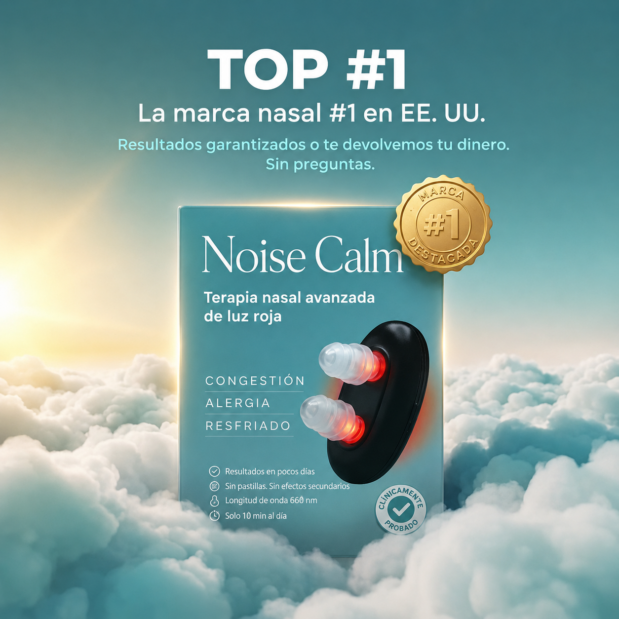 Noise Calm™ Alivio Nasal con Luz Roja