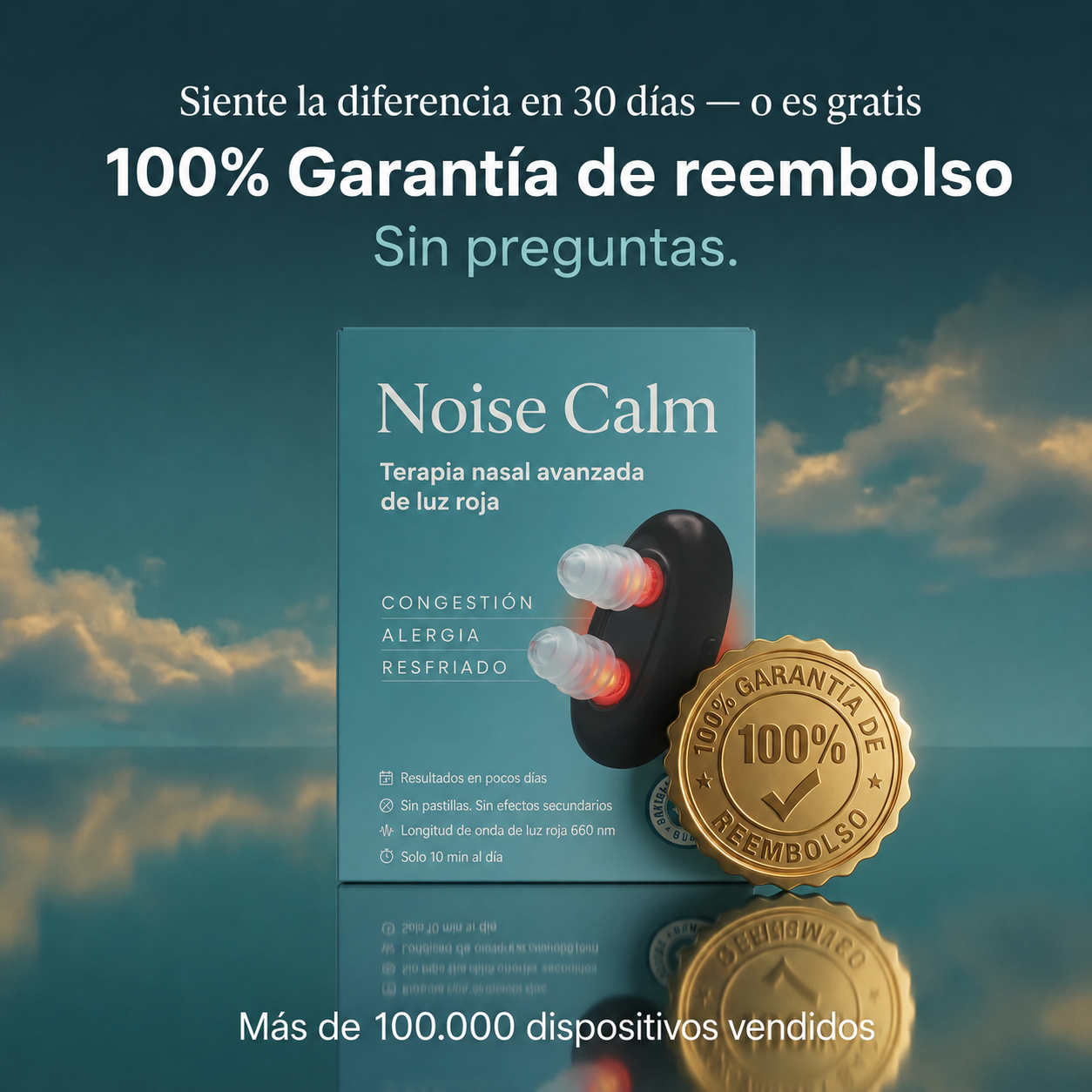 Noise Calm™ Alivio Nasal con Luz Roja